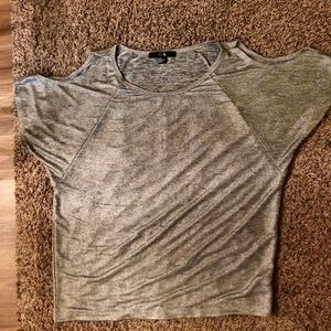 Silver Shimmer Loose Top